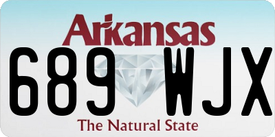 AR license plate 689WJX