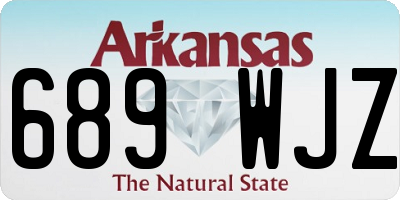 AR license plate 689WJZ