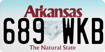 AR license plate 689WKB