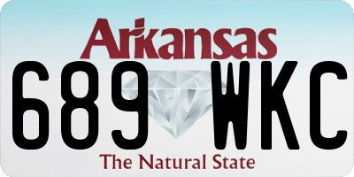 AR license plate 689WKC
