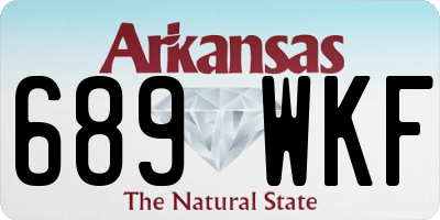 AR license plate 689WKF