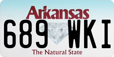 AR license plate 689WKI
