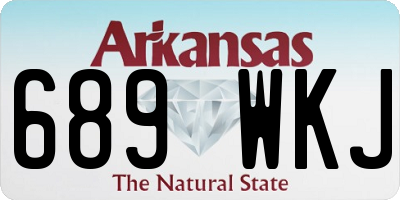 AR license plate 689WKJ