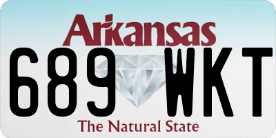 AR license plate 689WKT
