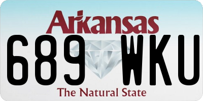 AR license plate 689WKU