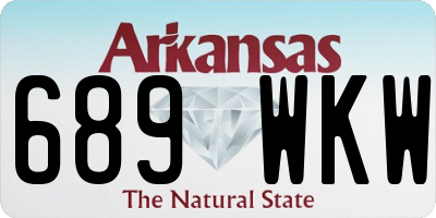 AR license plate 689WKW