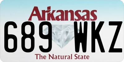 AR license plate 689WKZ