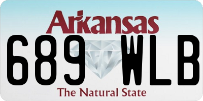 AR license plate 689WLB