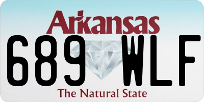 AR license plate 689WLF