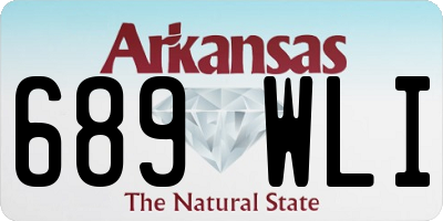 AR license plate 689WLI