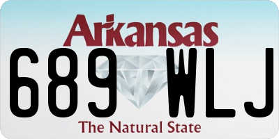 AR license plate 689WLJ