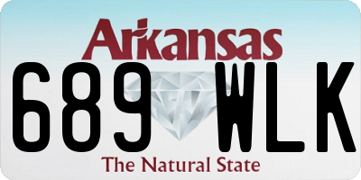 AR license plate 689WLK