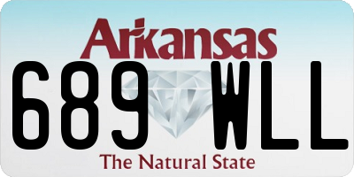 AR license plate 689WLL