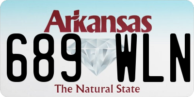 AR license plate 689WLN