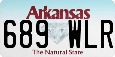 AR license plate 689WLR