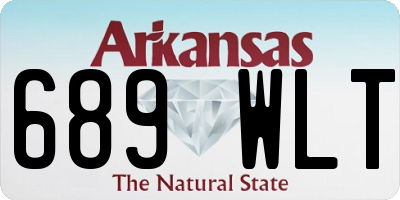 AR license plate 689WLT