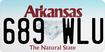 AR license plate 689WLU