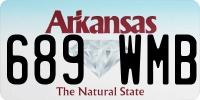 AR license plate 689WMB