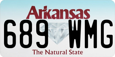 AR license plate 689WMG