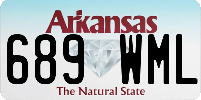 AR license plate 689WML