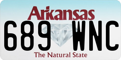 AR license plate 689WNC