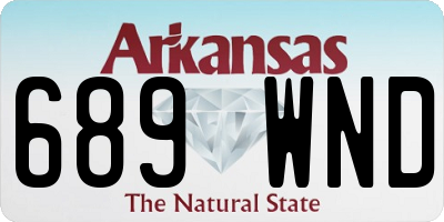AR license plate 689WND