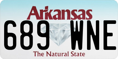 AR license plate 689WNE
