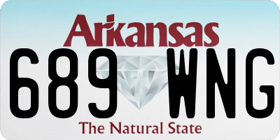 AR license plate 689WNG