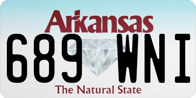 AR license plate 689WNI