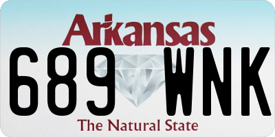 AR license plate 689WNK