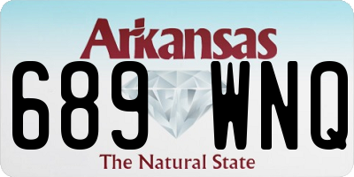 AR license plate 689WNQ