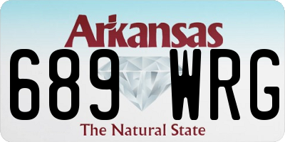 AR license plate 689WRG