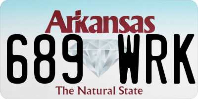 AR license plate 689WRK