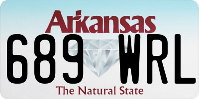 AR license plate 689WRL
