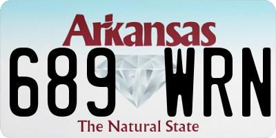 AR license plate 689WRN