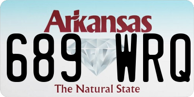 AR license plate 689WRQ