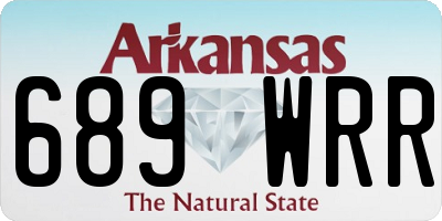 AR license plate 689WRR