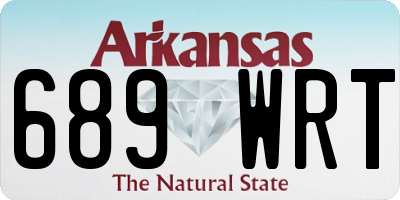 AR license plate 689WRT