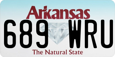 AR license plate 689WRU