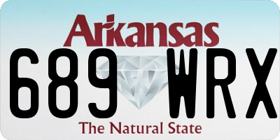 AR license plate 689WRX