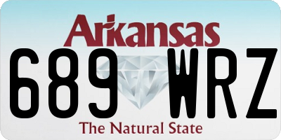 AR license plate 689WRZ
