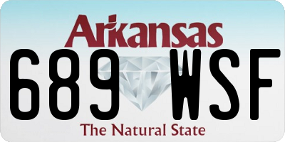 AR license plate 689WSF