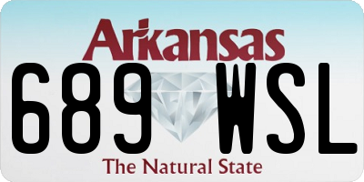 AR license plate 689WSL