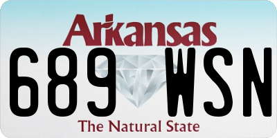 AR license plate 689WSN