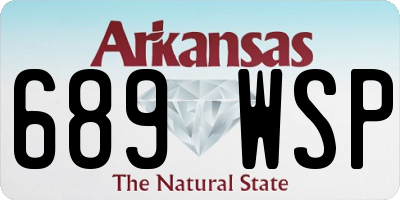 AR license plate 689WSP