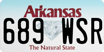 AR license plate 689WSR