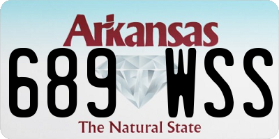 AR license plate 689WSS
