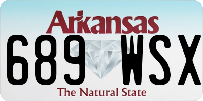 AR license plate 689WSX