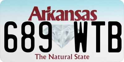 AR license plate 689WTB