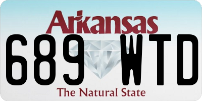AR license plate 689WTD